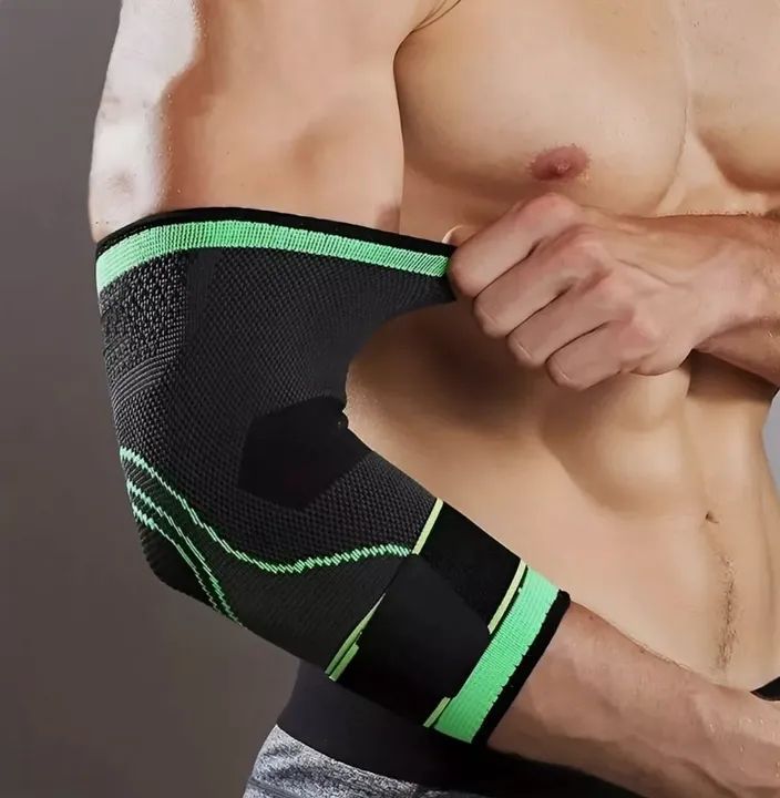 Cotoveleira de compressão com faixa ajustável 