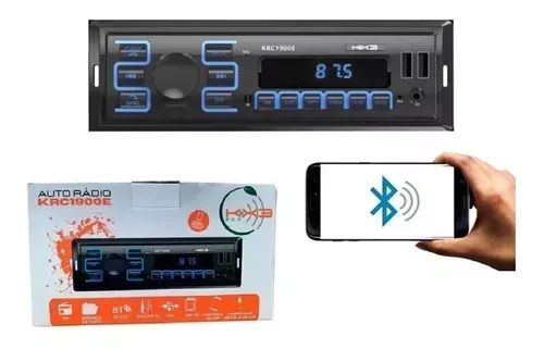 Som Automotivo Bluetooth Cartão Sd Rádio Fm Aux-in usb - Foto 4