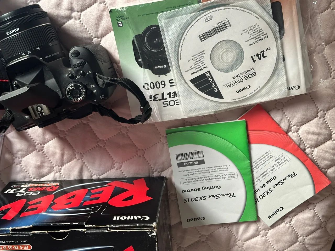 Câmera Canon EOS Rebel T3i - Ótimo estado! - Foto 4