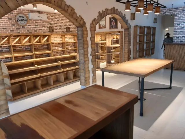 Prateleiras de madeira para comércio, mercado, distriduidoras e produtos naturais - Foto 4