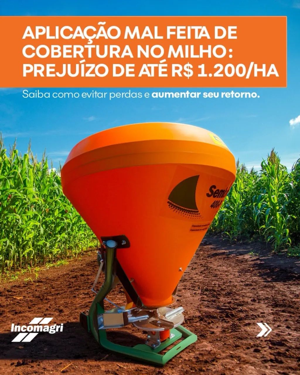 Distribuidor de sementes Sempra 600P monodisco inox