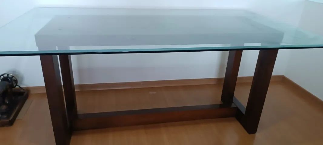 Mesa de vidro retangular - Foto 2