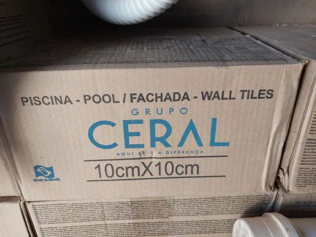 Revestimento pastilha azul 10 x 10 cm - Total 20 m² 64198291958659122
