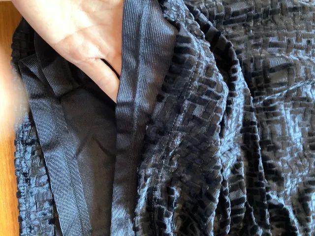 Vestido preto em veludo devorê - Tam P - Foto 3