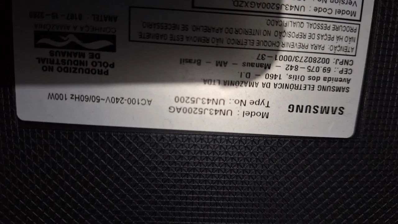 TV Smart Samsung 43" (UN43J5200AG) - Tela Quebrada - Para Peças ou Reparo - Foto 4