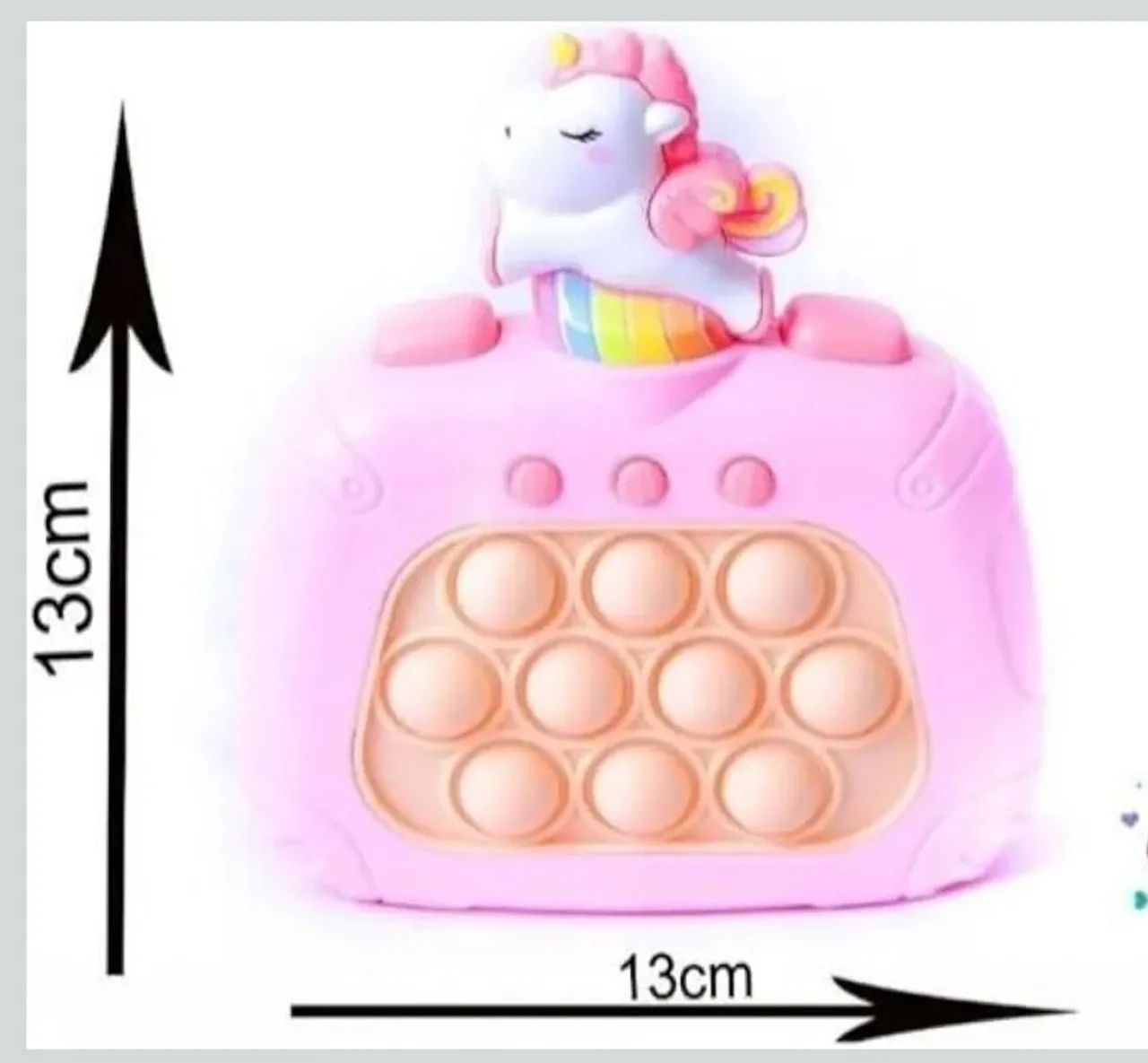 Fidget Toy Unicórnio Rosa Pop It Brinquedo Eletrônico  - Foto 3