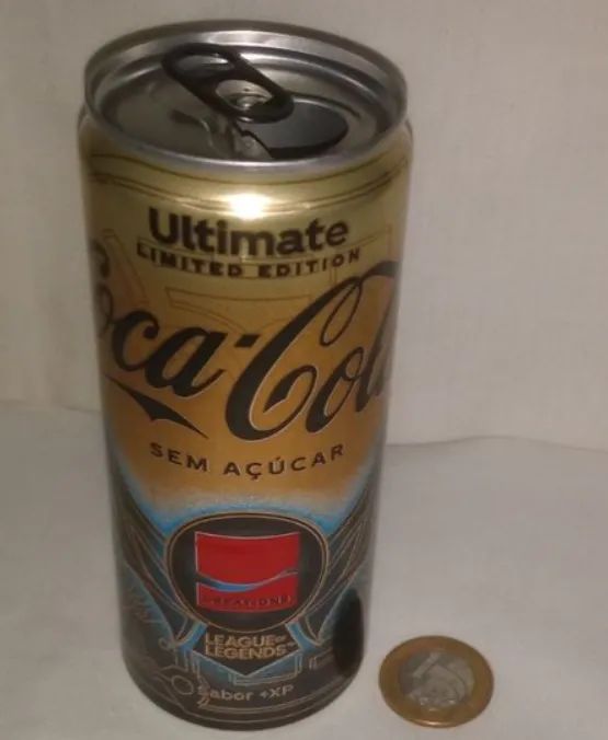 Lata Coca Cola League of Legends Creations Vazia Ler Descrição - Foto 3