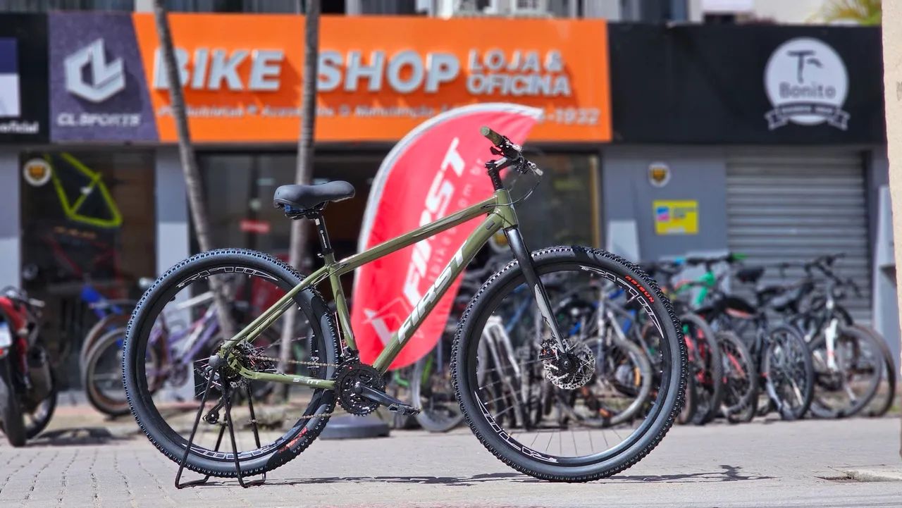 Bicicleta Aro 29 First Alumínio 21v Garfo Rígido SOMOS LOJA 12x R$133,33