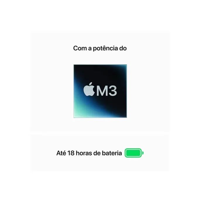 MacBook Air 2024 M3 13 Polegadas 16GB RAM  256GB SSD  Cor Midnigth  Novo lacrado  - Foto 4