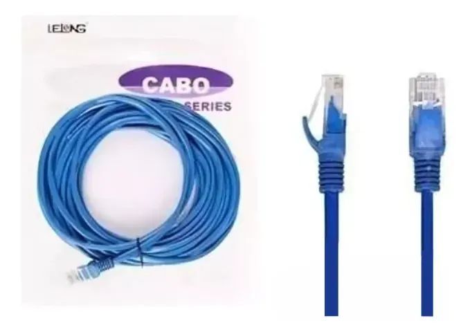 Cabos De Rede Patch Cord Rj45 Cat 20m Le-306  - Foto 2