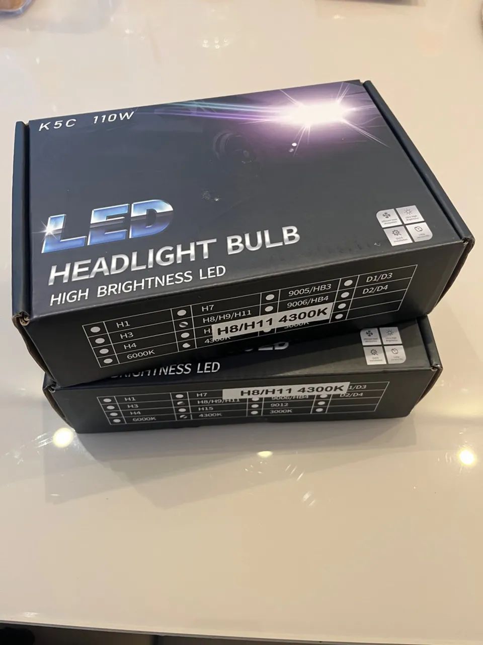 LED K5C 4300k - H11/ H9/ H8 