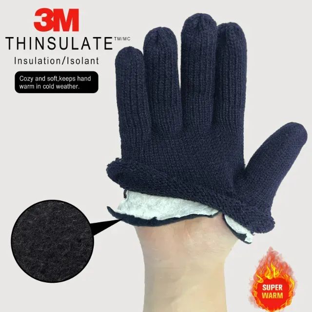 Luvas Thinsulate 3M preto tam G - Foto 2
