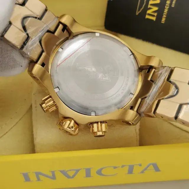 Relógio INVICTA RESERVE JOKER MULTIFUNCIONAL DOURADO  - Foto 5