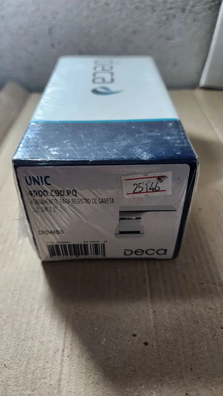 Acabamento para Registro de Gaveta Deca Cromado 4900.C90.PQ - Foto 3