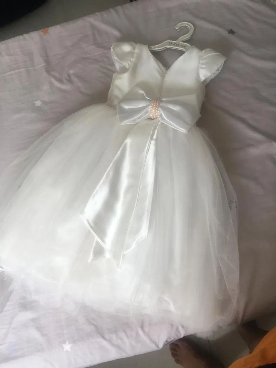 Vestido de festa branco para menina - Foto 2