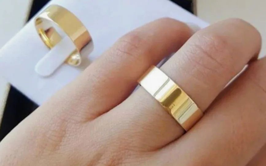 Alianças Personalizadas Exclusivas Compromisso Garantia  - Foto 4