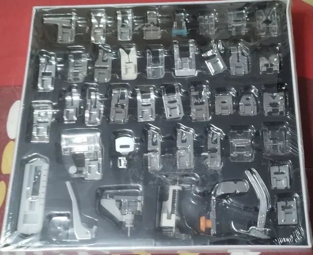 Kit 42 Calcadores para Máquina de Costura Doméstica Singer Brother Janome - Marca Lorben - Foto 3
