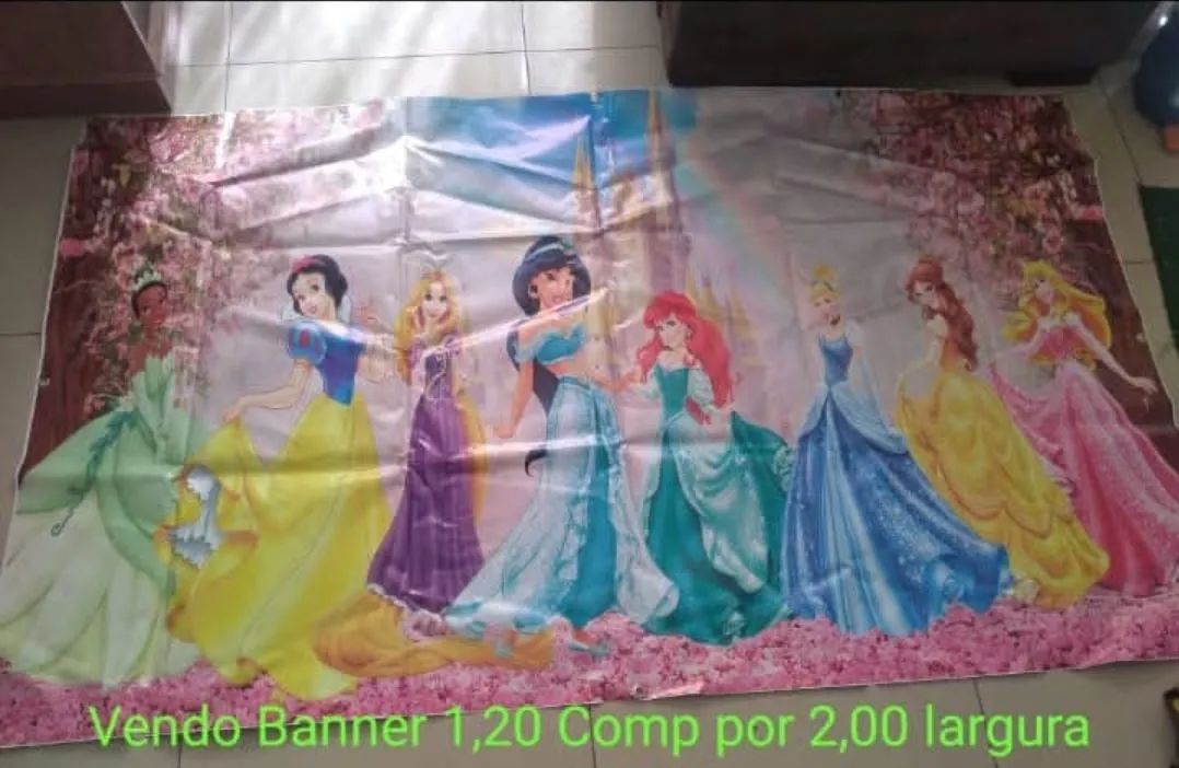 Banner Princesas Disney 1,20x2,00