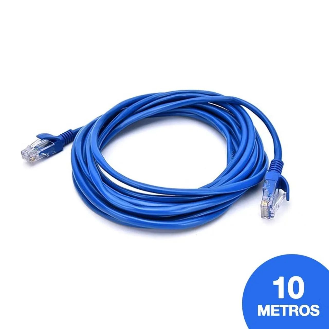 Cabo de Rede RJ45 Cat 5e - 3/5/10 Metros - Azul - Foto 3