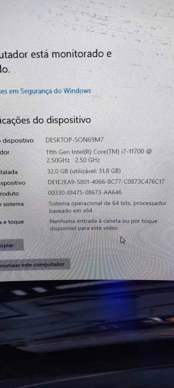 Kit I7 11700 e Placa mãe Asus Tuf Gaming B560M plus - Foto 2