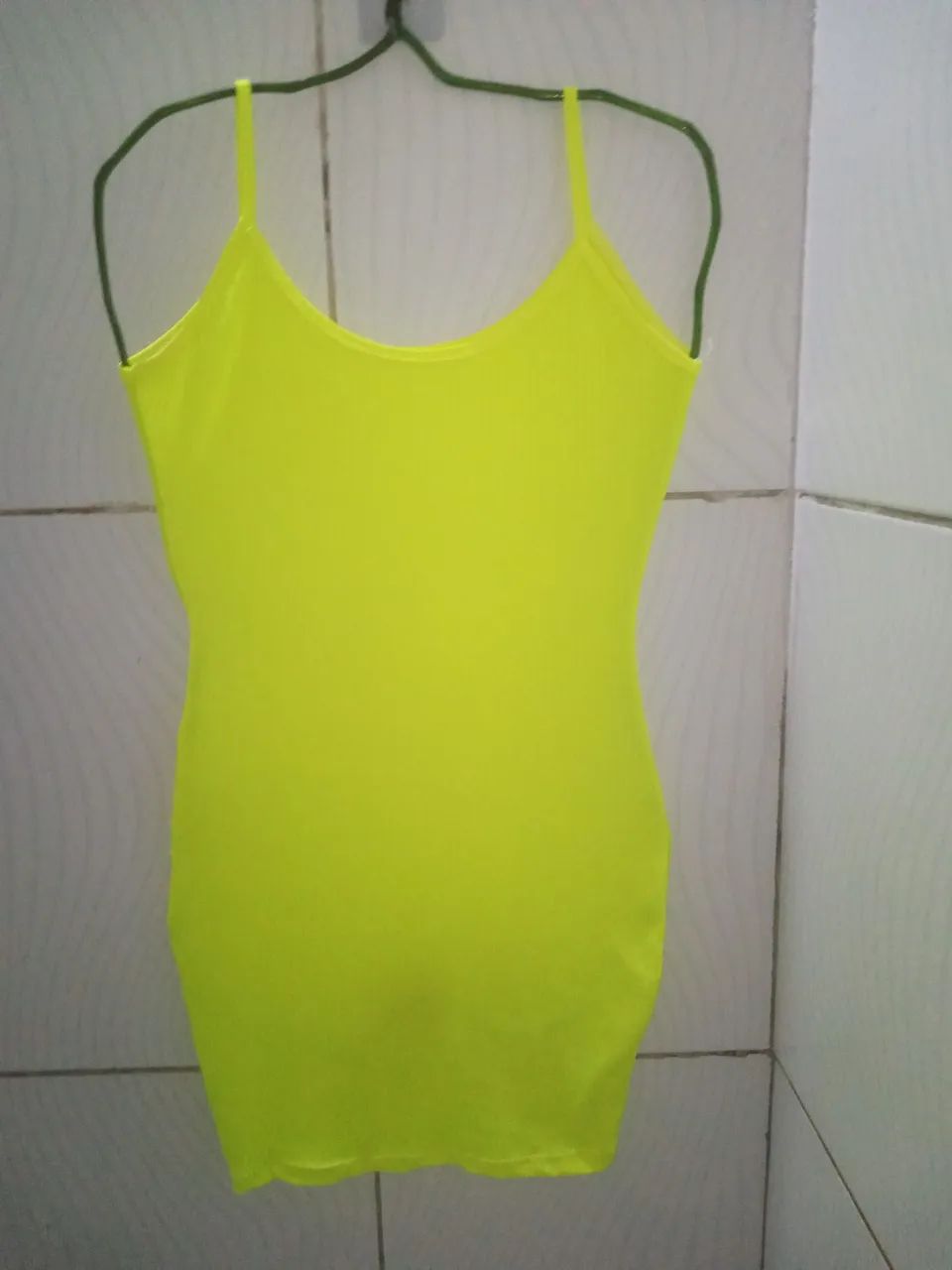 Vestido Canelado Neon Feminino M  - Foto 2