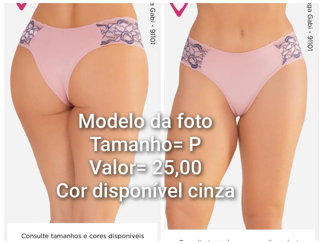 Tangas Secret - Tamanho G - Bege Clarinho - Foto 3