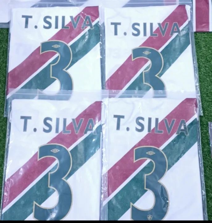 Camisas Fluminense  - T. Silva - Tamanhos G e GG