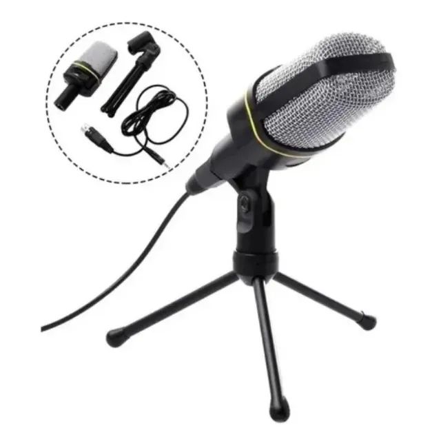 Microfone Condensador de mesa para pc computador profissional