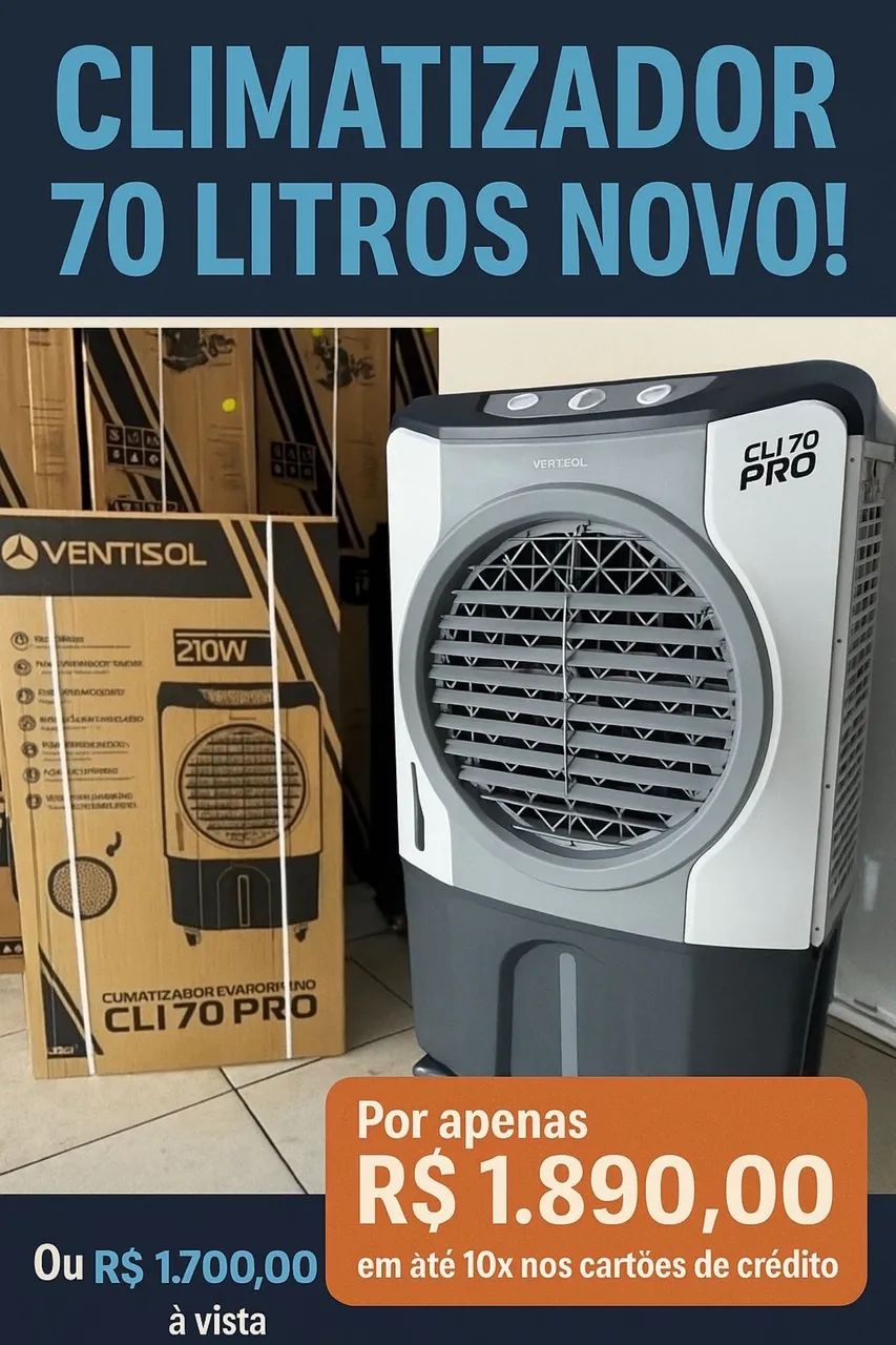 Climatizador 70 litros 