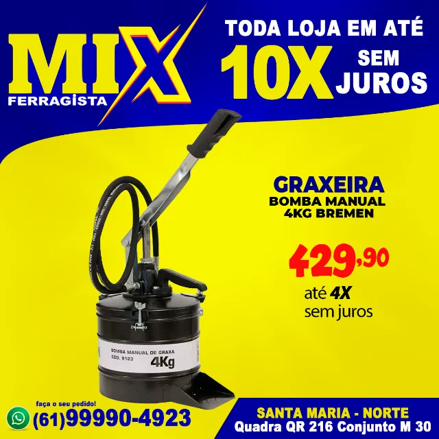 Graxeira Bomba Manual 4Kg Bremen