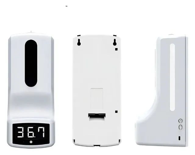 Dispenser De Sabão Liquido Com Sensor Termômetro Cor Branco k9 - Loja Natan Informática - Foto 3