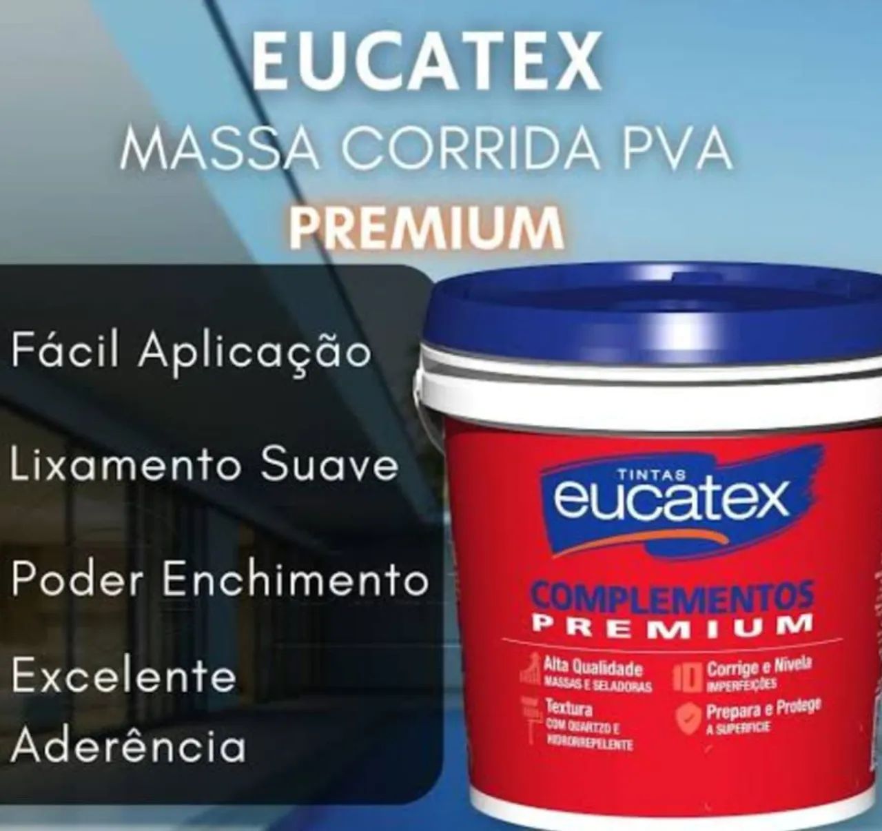 Massa corrida PVA Eucatex Premium 18kg