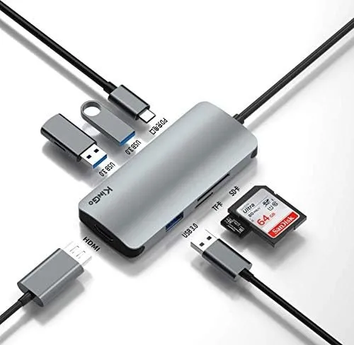 Adaptador Hub Macbook Pro/Air Usb Tipo C / USB 3.0 Hdmi 4k Kingo T1015
