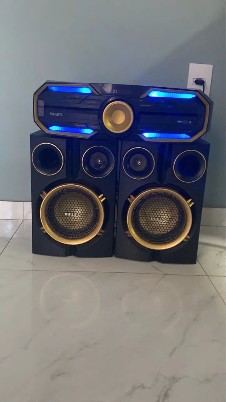 Som Philips com 2 caixas acústicas - Foto 2