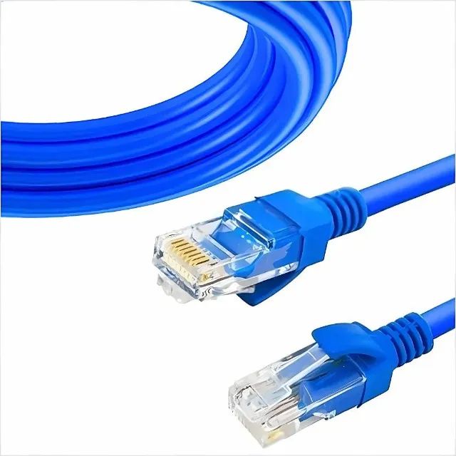 Cabo de rede Patch Cord Cat5e Utp 10m Azul - Santana Centro