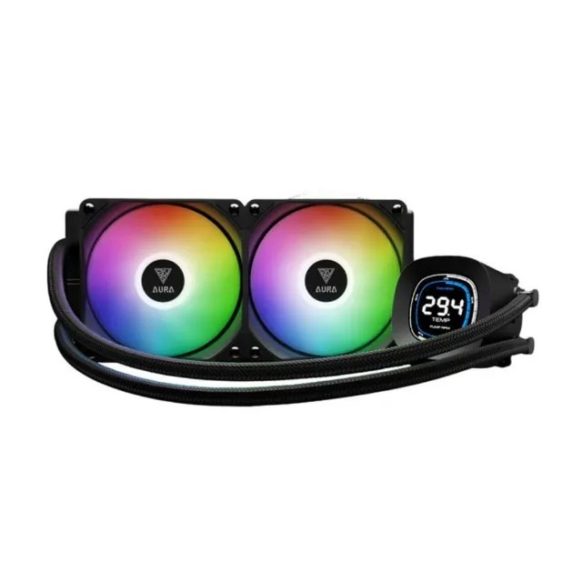 Water Cooler 240mm Gamdias Aura GL 240 Digital, ARGB, AMD e Intel, Preto