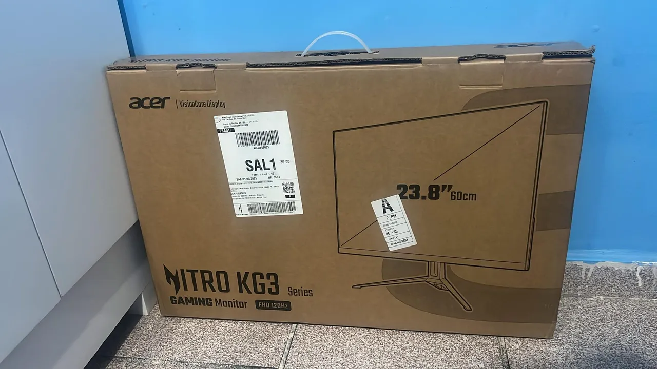 Monitor Gamer Acer Nitro KG3 23.8'' FHD 120Hz
