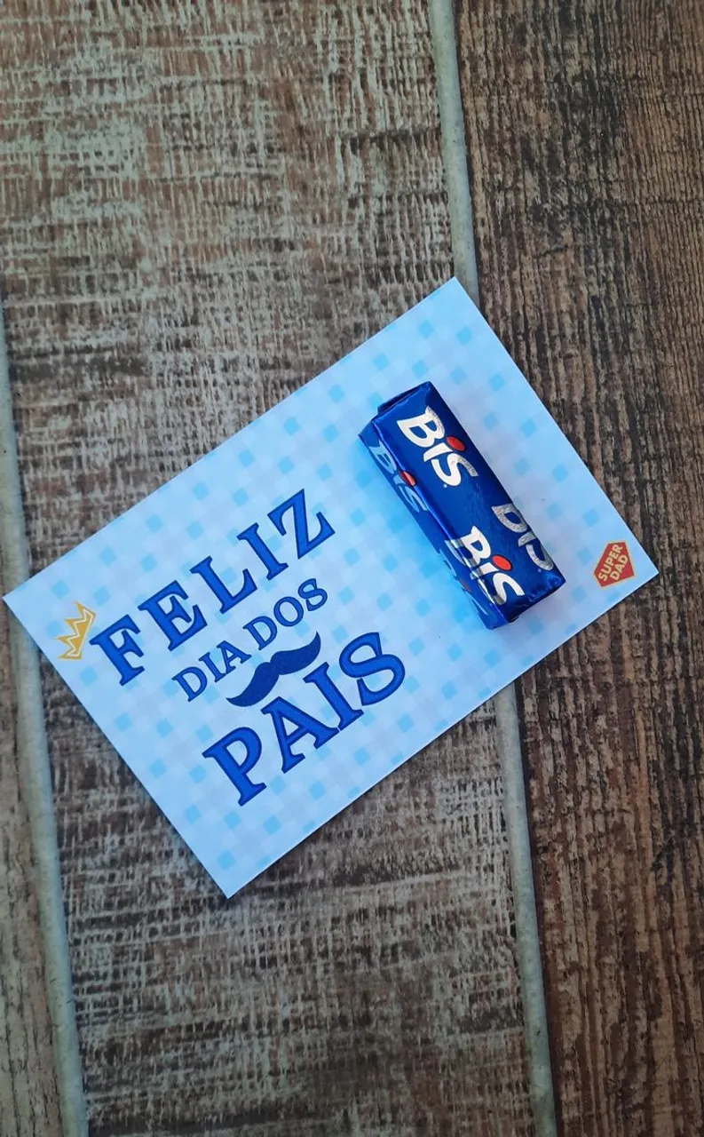 Cartão Feliz Dia dos Pais com Bis