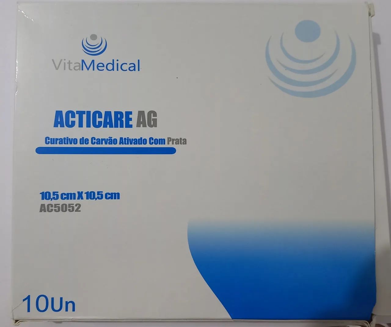 Curativo de carvão ativado com prata