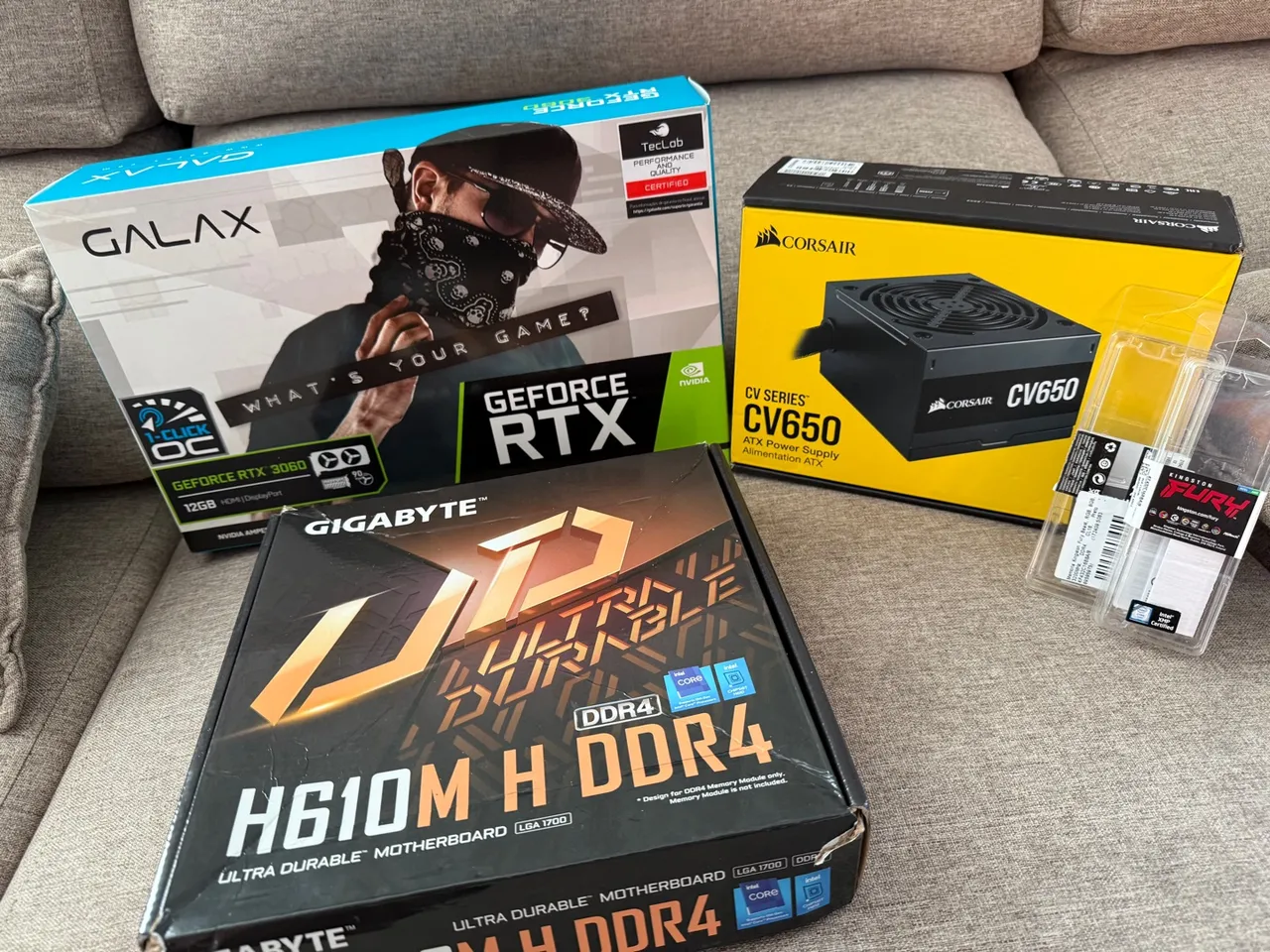 PC Gamer Montado - RTX 3060, H610M, DDR4