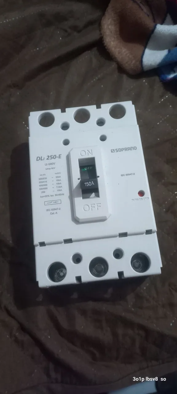 Disjuntor Soprano DL 250-E 150A