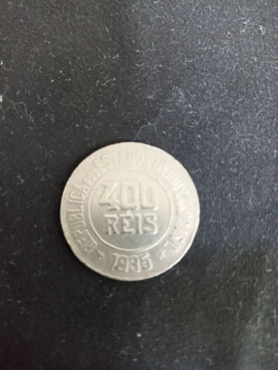 Moeda Brasileira de 400 Réis - 1935 - Foto 5