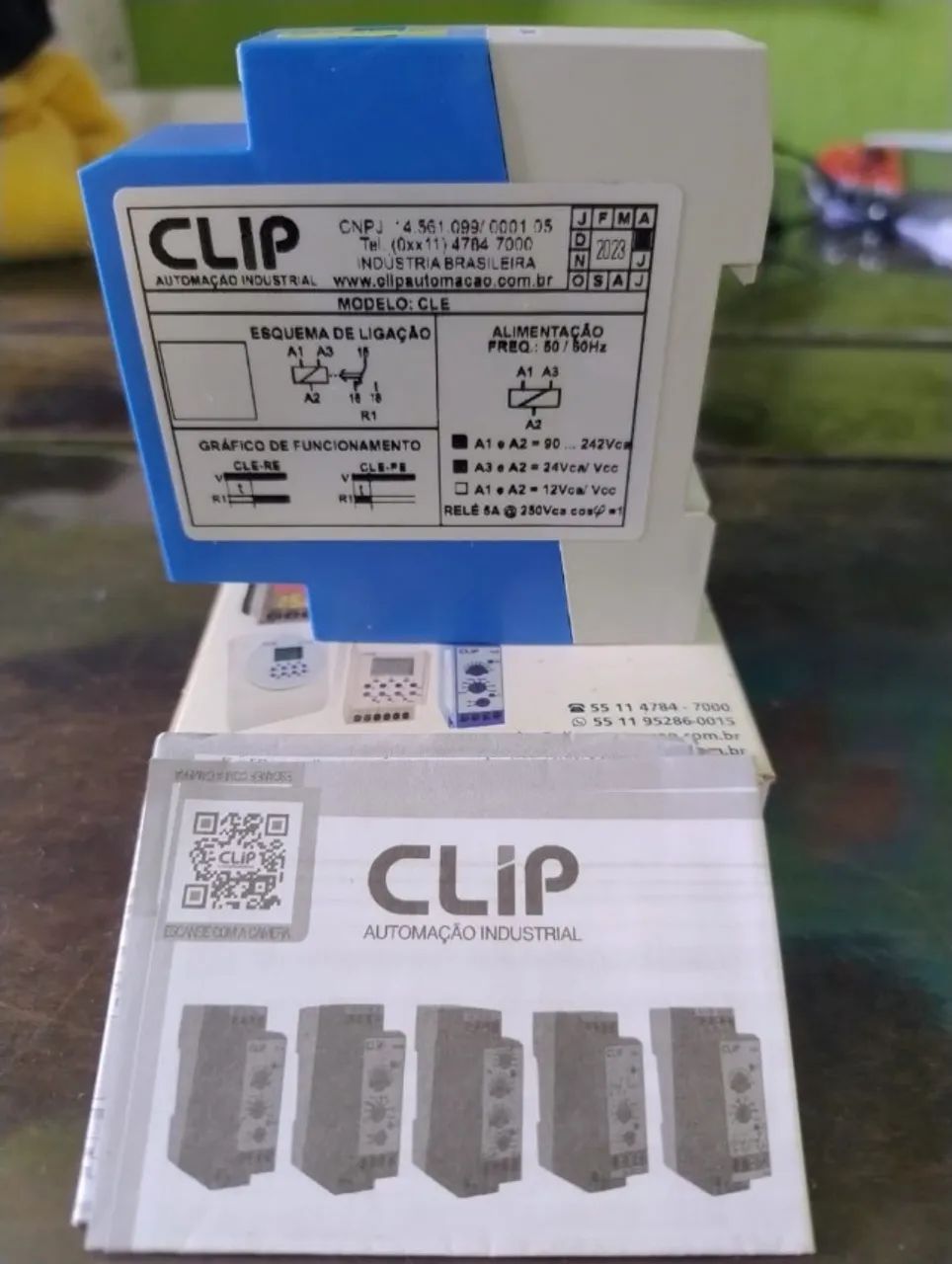 Relé Temporizador Cle 24-242v Retardo e pulso na Energização Clip CLE 24-242VCA/CC - Foto 3