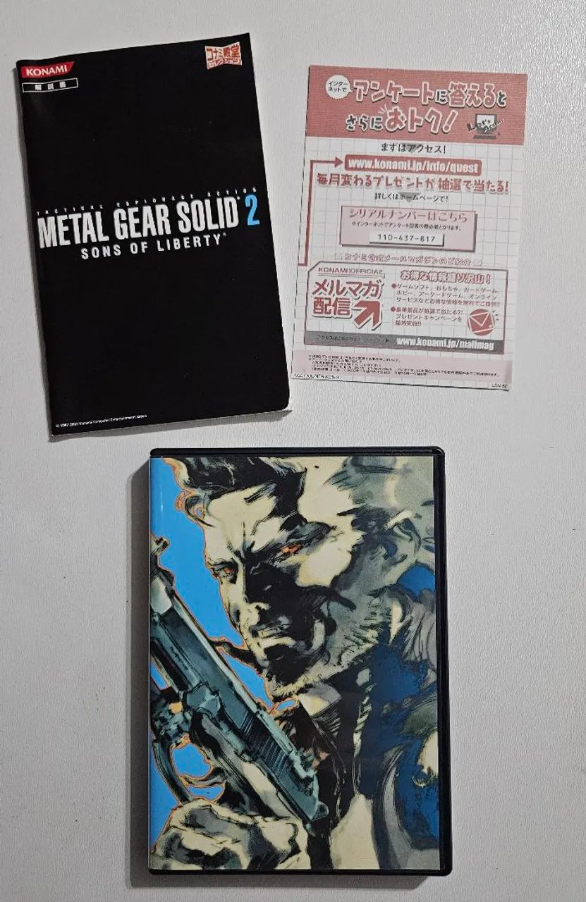Metal Gear solid 2 Sons Of Liberty Ps2 original Japonês