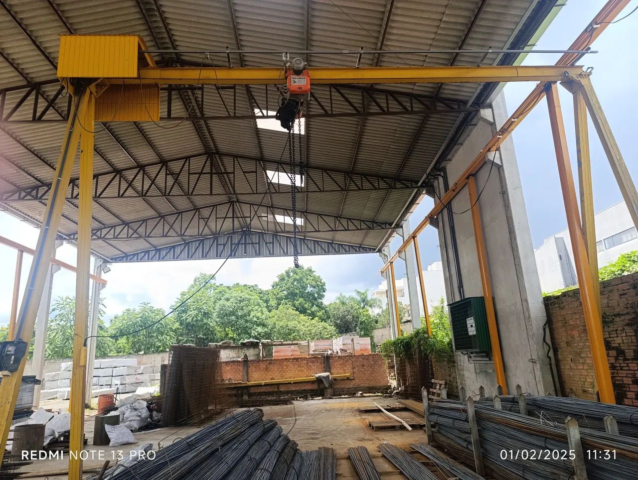 Pórtico c/ Talha de corrente 3 Ton. CSM