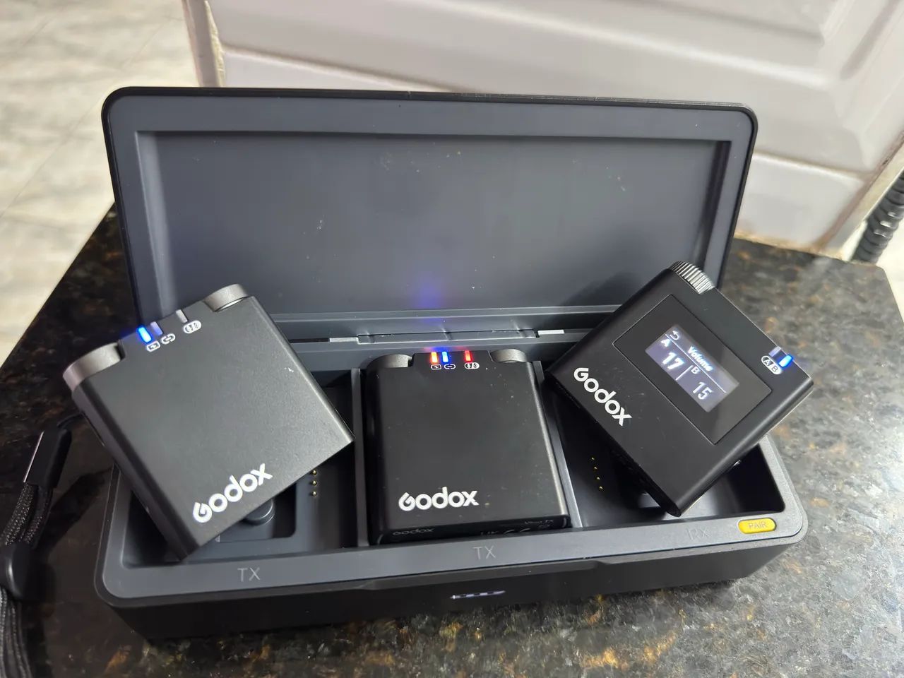 Microfone de lapela Godox virso m2