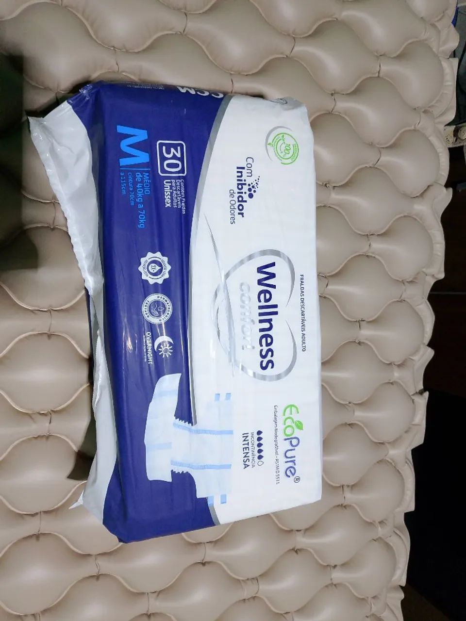 Fraldas para Adultos Wellness Confort M 30 Unidades (R$40,00)