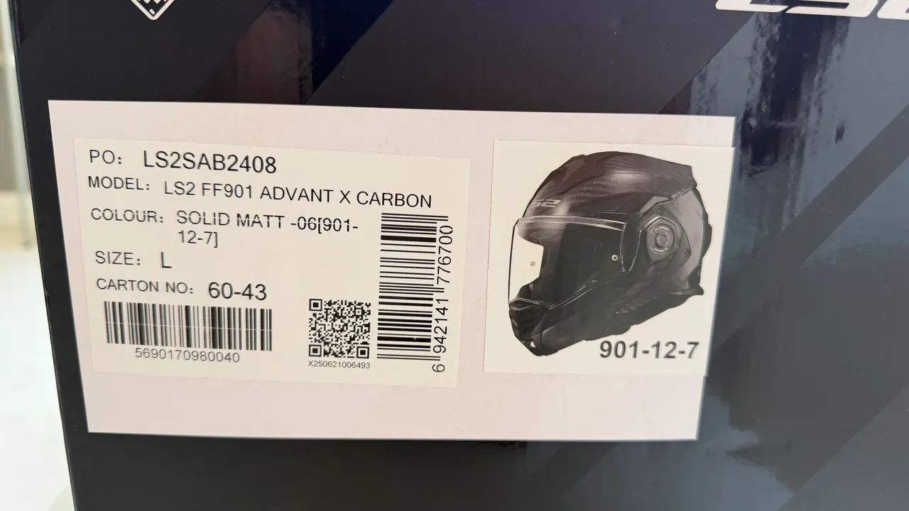 Capacete ls2 ff901 advant x carbon TAM. L - Foto 2