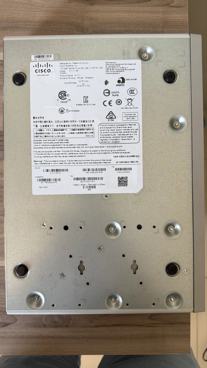 Cisco C1111-4P ISR 1100 Series Roteador - Foto 3