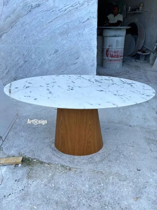 Mesa de jantar cone em mármore espírito santo  - Foto 2